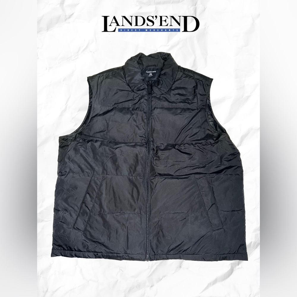 Land’s End Men’s Black Lightweight Down Vest